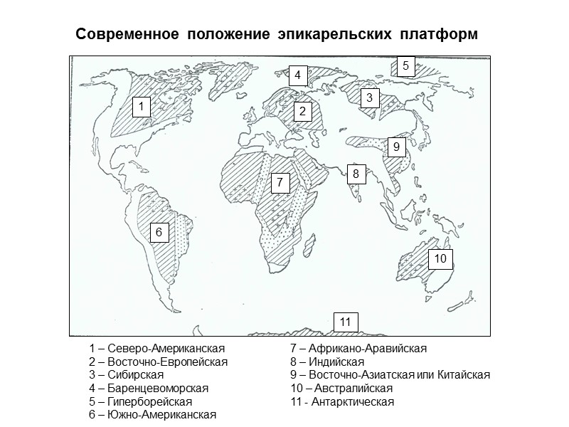 1 4 2 7 6 8 3 5 10 9 11 Современное положение эпикарельских